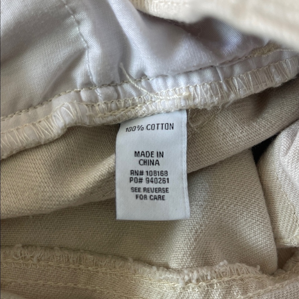 RSQ High Rise Relaxed Straight Leg Cream Jeans Size 25 - Picture 13 of 14